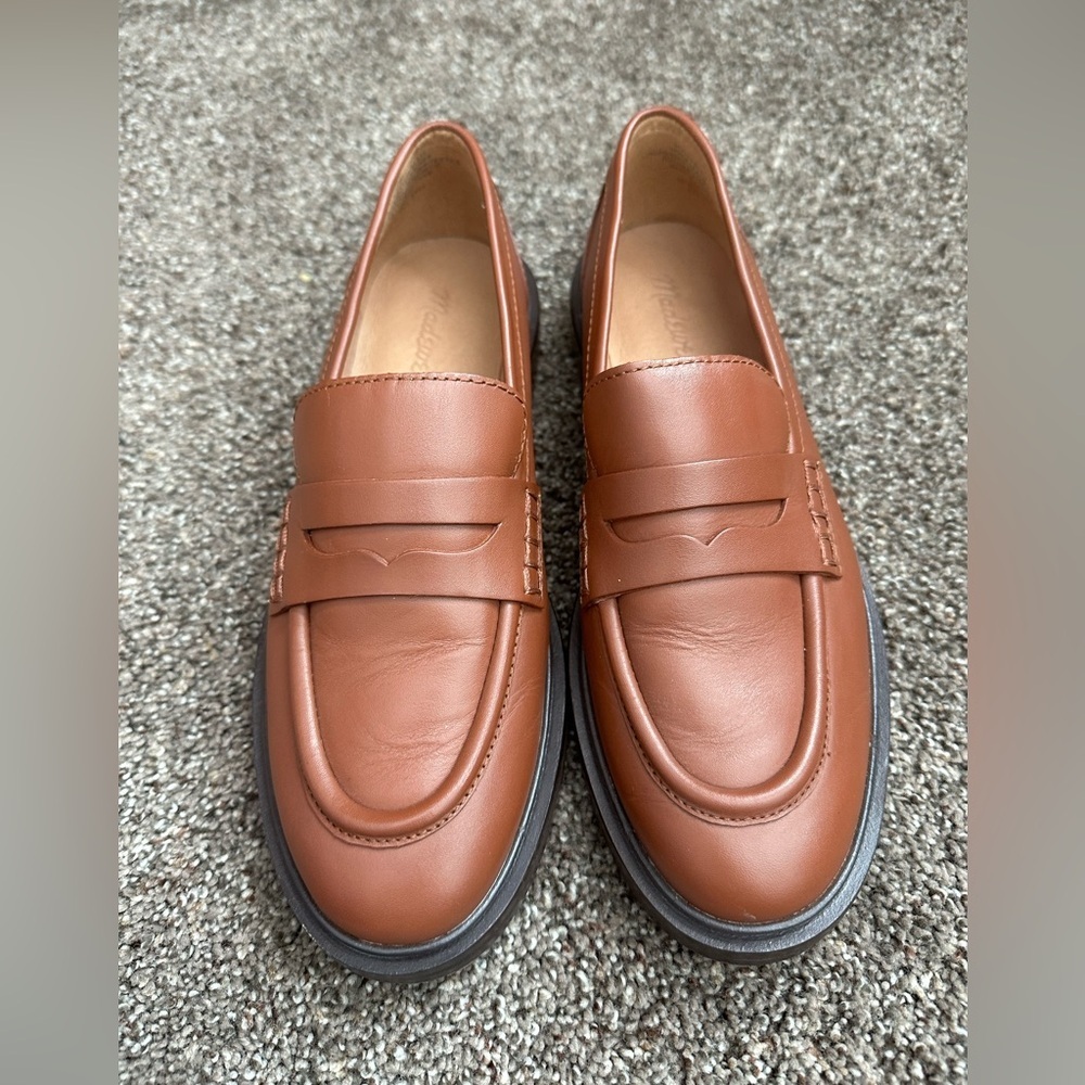Madewell The Vernon Loafer in Dried Maple Leather, Size 7, EUC - Picture 4 of 8